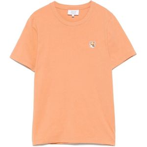 Maison Kitsuné, Dames, Tops, Oranje, Maat: L