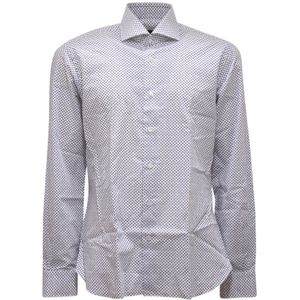 Barba, Heren, Overhemden, Blauw, Maat: M