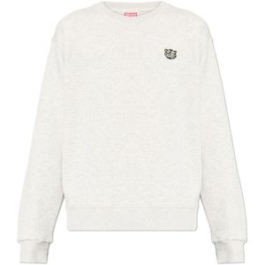 Kenzo, Heren, Sweatshirts & Hoodies, Grijs, Maat: S Katoen,