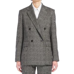 Max Mara Studio, Dames, Jassen, Grijs, Maat: L Wol,