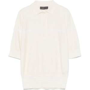 Lorena Antoniazzi, Dames, Truien, Wit, Maat: 2XS Katoen,