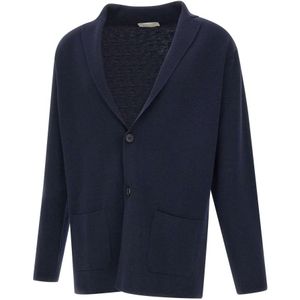 Filippo De Laurentiis, Heren, Truien, Blauw, Maat: M Wol,