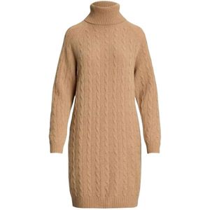 Ralph Lauren, Dames, Jurken, Beige, Maat: M Wol,