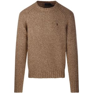 Ralph Lauren, Heren, Truien, Beige, Maat: L Leer,