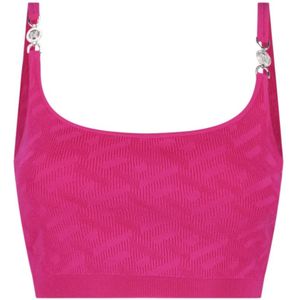 Versace, Dames, Tops, Roze, Maat: M Viscose,