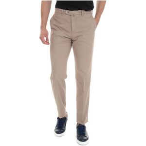 Kiton, Heren, Broeken, Beige, Maat: W36 Katoen,