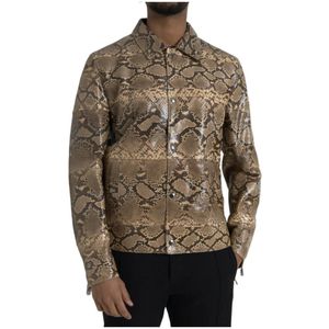 Dolce & Gabbana, Heren, Jassen, Veelkleurig, Maat: L Zijde,