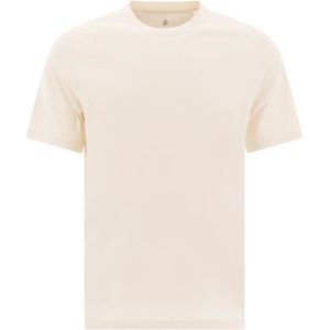 Brunello Cucinelli, Heren, Tops, Beige, Maat: M Katoen,