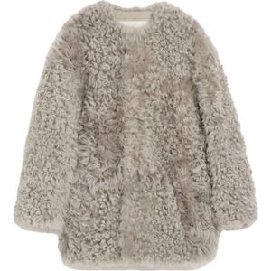 Ami Paris, Dames, Jassen, Grijs, Maat: XS Wol,