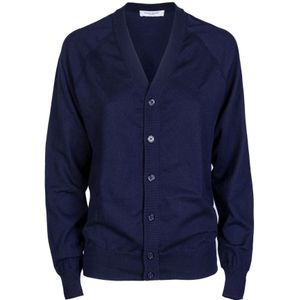 Paolo Pecora, Heren, Truien, Blauw, Maat: 2XL Katoen,