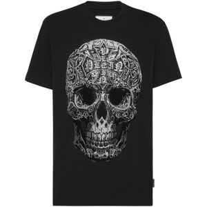 Philipp Plein, Heren, Tops, Zwart, Maat: S