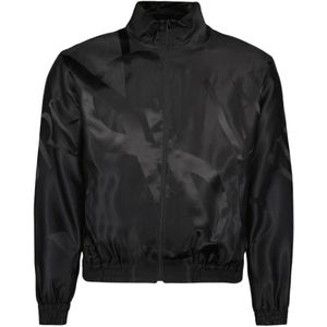 Saint Laurent, Heren, Jassen, Zwart, Maat: M Zijde,