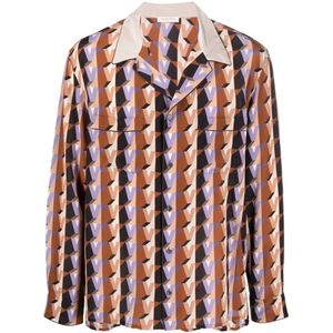 Valentino, Heren, Overhemden, Veelkleurig, Maat: S Zijde,