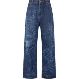 Roberto Cavalli, Heren, Jeans, Blauw, Maat: W30 Katoen,