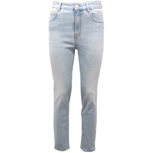 Pinko, Dames, Jeans, Blauw, Maat: W27 Katoen,
