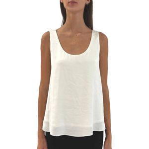Joseph Ribkoff, Dames, Tops, Wit, Maat: L Satijn,