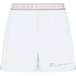 Emporio Armani Ea7, Dames, Korte broeken, Wit, Maat: XS