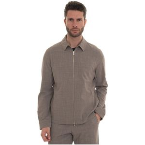 Marco Pescarolo, Heren, Jassen, Grijs, Maat: 4XL Wol,