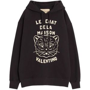 Valentino Garavani, Heren, Sweatshirts & Hoodies, Zwart, Maat: S