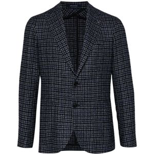 Tagliatore, Heren, Jassen, Blauw, Maat: L Leer,