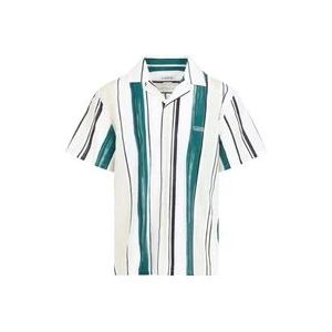 Lanvin Groen Bedrukt Bowling Shirt , Multicolor , Heren , Maat: L