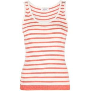 Max Mara, Dames, Tops, Wit, Maat: XL Katoen,