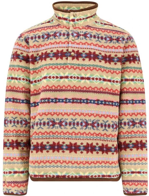 Polo Ralph Lauren - Trui - Camel - Aztec Print - Lange Mouw