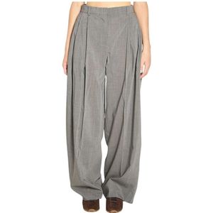 Jacquemus, Dames, Broeken, Grijs, Maat: XS Wol,