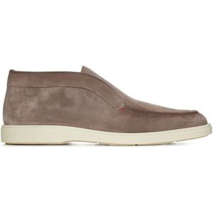 Santoni Beige Enkellaarzen voor Mannen , Beige , Heren , Maat: 43 EU