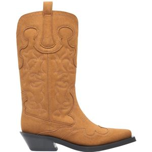 Ganni, Dames, Schoenen, Bruin, Maat: 40 EU Leer,