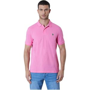 U.s. Polo Assn., Heren, Tops, Roze, Maat: S Katoen,