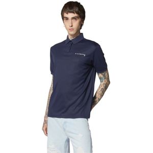 Richmond, Heren, Tops, Blauw, Maat: 2XL Katoen,