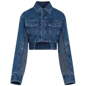 Off White, Dames, Jassen, Blauw, Maat: S Katoen,