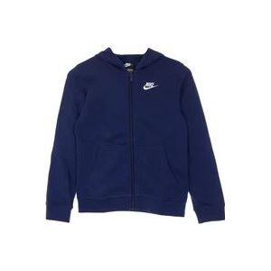 Nike Midnight Navy Zip Hoodie Club , Blue , Heren , Maat: S