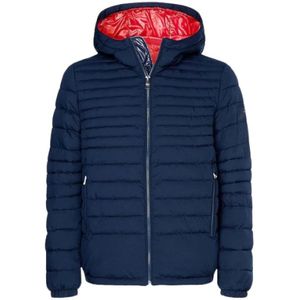 Tommy Hilfiger, Heren, Jassen, Blauw, Maat: M Vinyl,