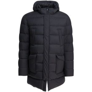 Herno, Heren, Jassen, Grijs, Maat: M Polyamide,