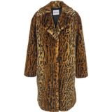 Stand Studio, Dames, Mantels, Bruin, Maat: XS Zijde,