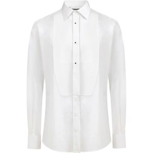 Dolce & Gabbana, Heren, Overhemden, Wit, Maat: 4XL Katoen,