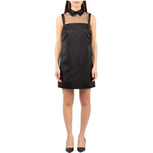 Elisabetta Franchi, Dames, Jurken, Zwart, Maat: M