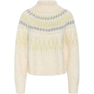 Saint Tropez, Dames, Truien, Beige, Maat: M Wol,