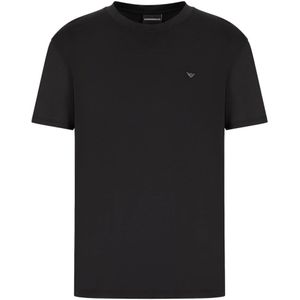 Emporio Armani, Heren, Tops, Zwart, Maat: 2XL Katoen,