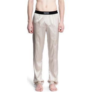 Tom Ford, Heren, Broeken, Beige, Maat: S Zijde,