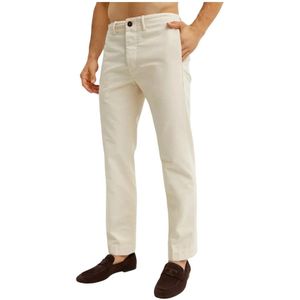 Fay, Heren, Broeken, Beige, Maat: W34 Katoen,