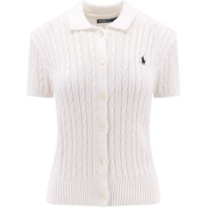 Polo Ralph Lauren, Dames, Truien, Wit, Maat: M Katoen,
