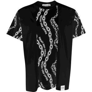 Versace Jeans Couture, Heren, Tops, Zwart, Maat: XS