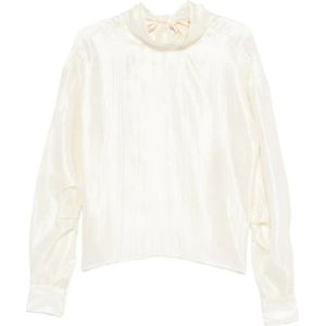 The Garment, Dames, Blouses & Shirts, Beige, Maat: S Nylon,