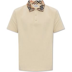 Burberry, Heren, Tops, Beige, Maat: S Katoen,