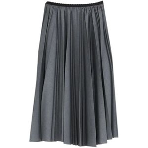 N21, Dames, Rokken, Grijs, Maat: XL Wol,