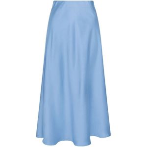 Neo Noir, Dames, Rokken, Blauw, Maat: XS Satijn,