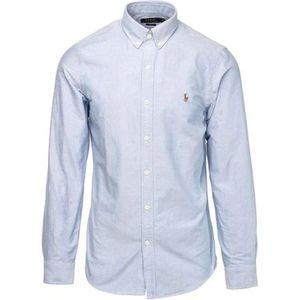 Polo Ralph Lauren, Heren, Overhemden, Blauw, Maat: M